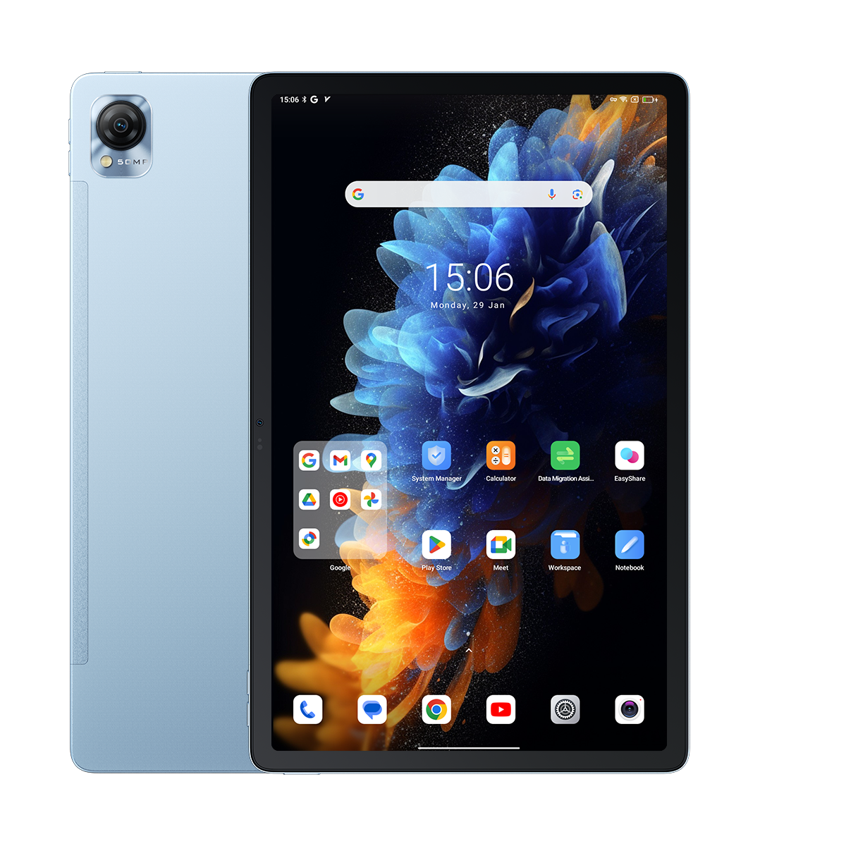 

Blackview MEGA 1 11.5-inch 2.4K 120Hz Display MediaTek Helio G99 8GB/12GB+256GB 8800mAh Netflix HD Support Android Tablet PC 8GB+256GB / Blue