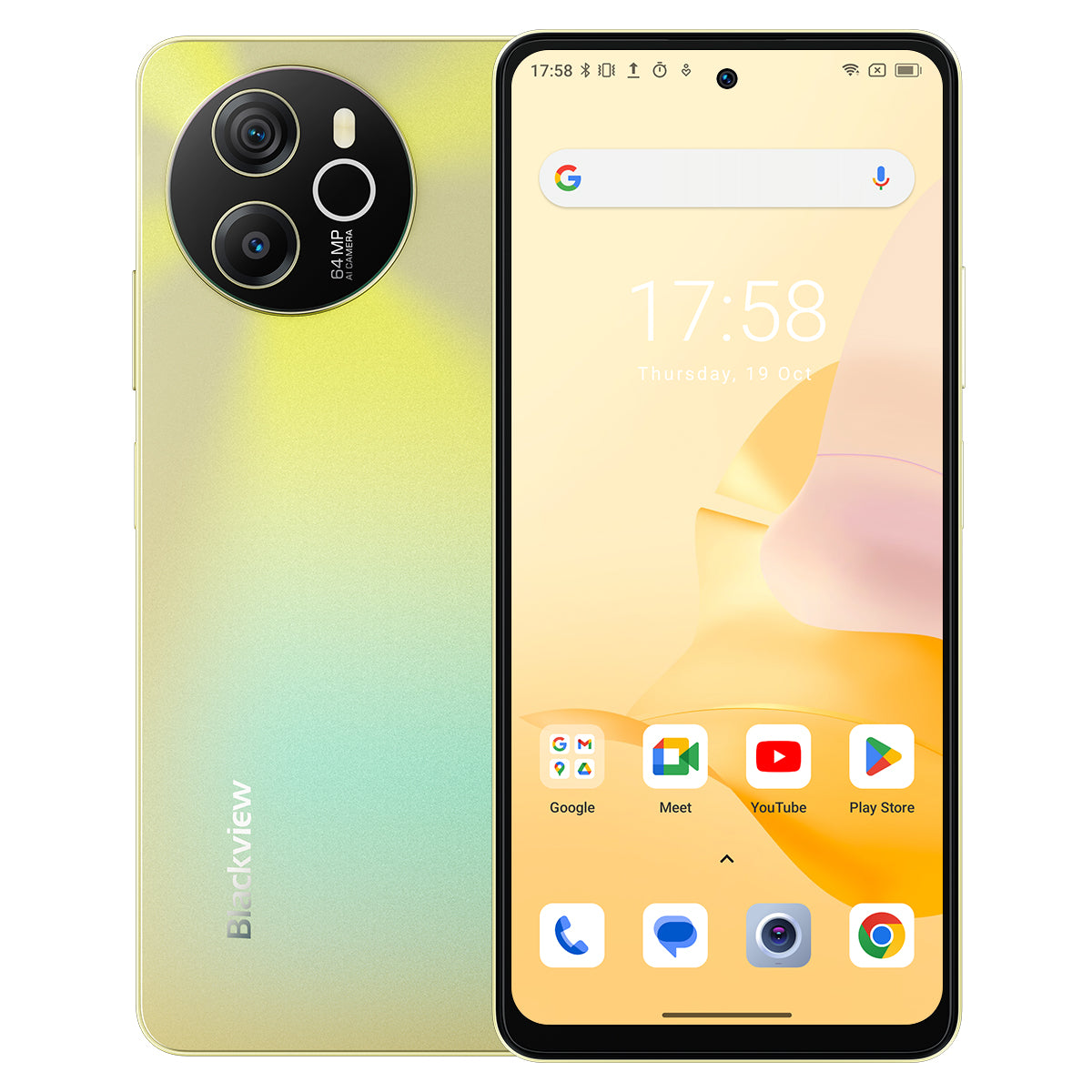 

Blackview Shark 8 6.78" 2.4K 120Hz Display MediaTek Helio G99 8GB+128GB/256GB 64MP Camera 4G Smartphone 8GB+256GB / Gold