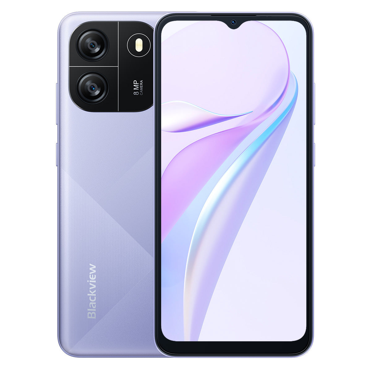 

Blackview WAVE 6C 6.5" SC9863A Octa-core 2+32GB 5100mAh Massive Battery 4G Smartphone 2GB+32GB / Purple