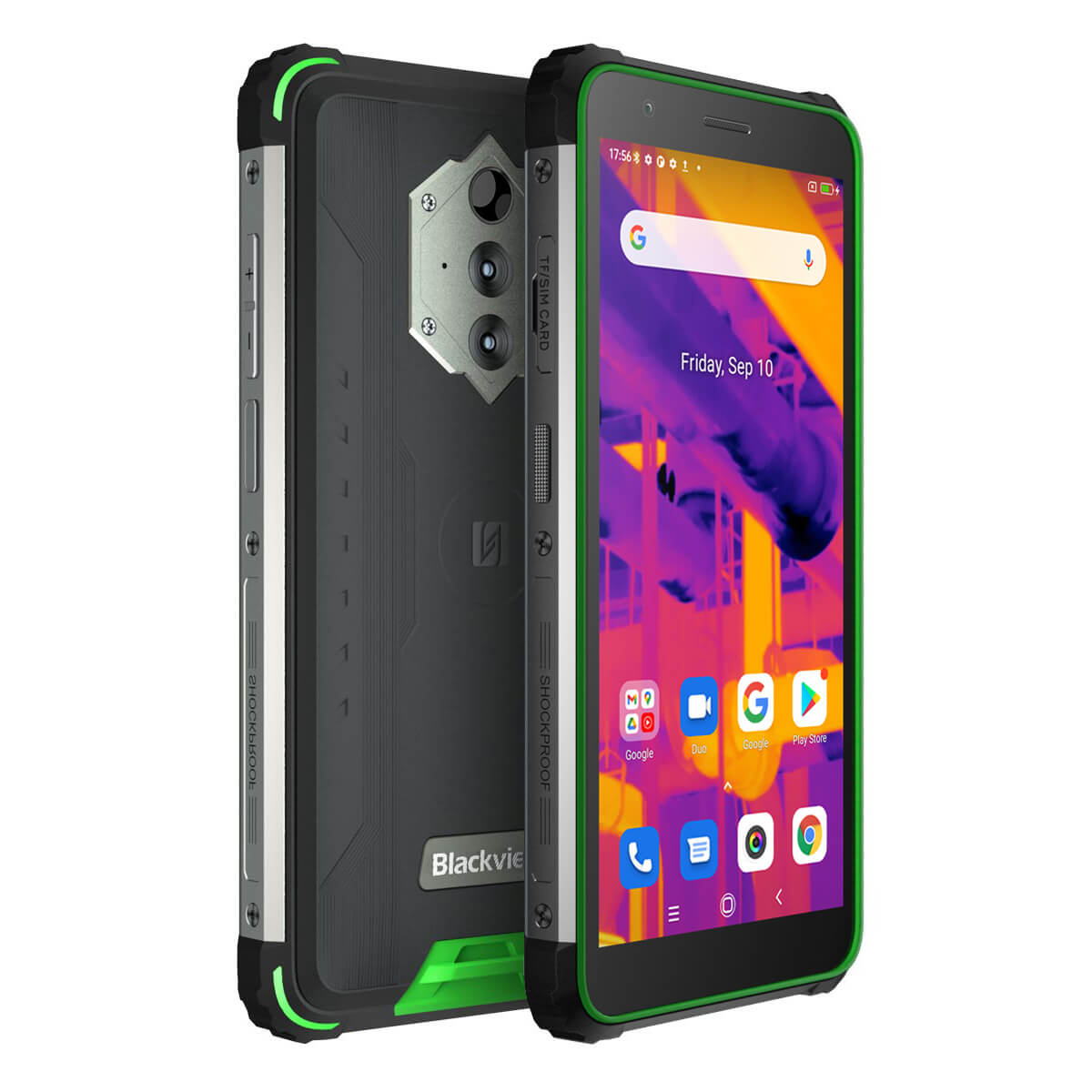 

Blackview BV6600 Pro Thermal Camera 5.7" 4+64GB 8580mAh Android 11 4G Rugged Smartphone 4GB+64GB / Green