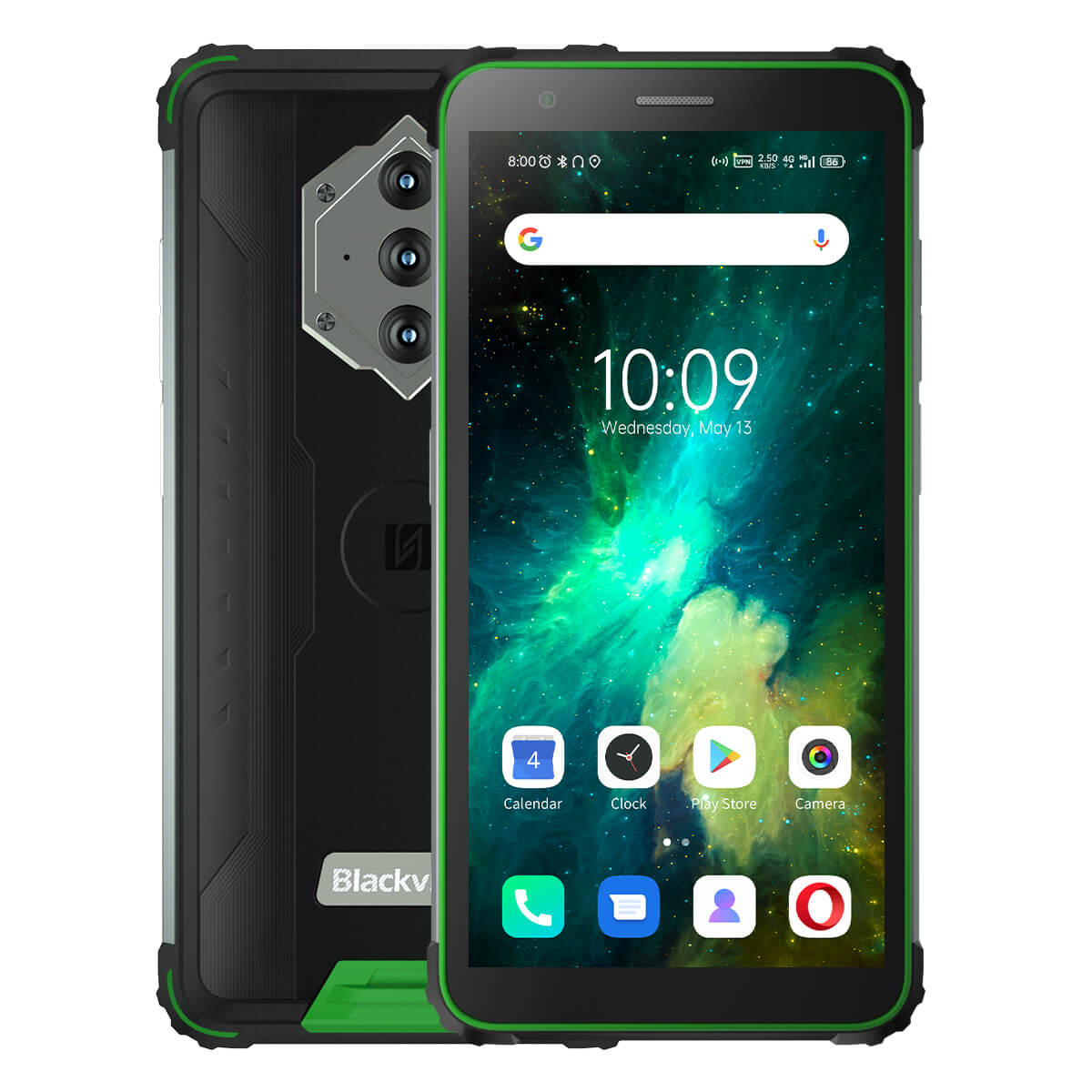 

Blackview BV6600E 5.7-inch 4+32GB Android 11 8580mAh Battery 16MP+8MP 4G Ruggedized Smartphone 4GB+32GB / Green