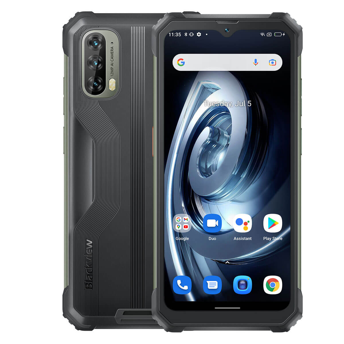 

Blackview BV7100 13000 mAh 6.58" 6+128GB 4G Ruggedized Big Battery Phone 6GB+128GB / Black