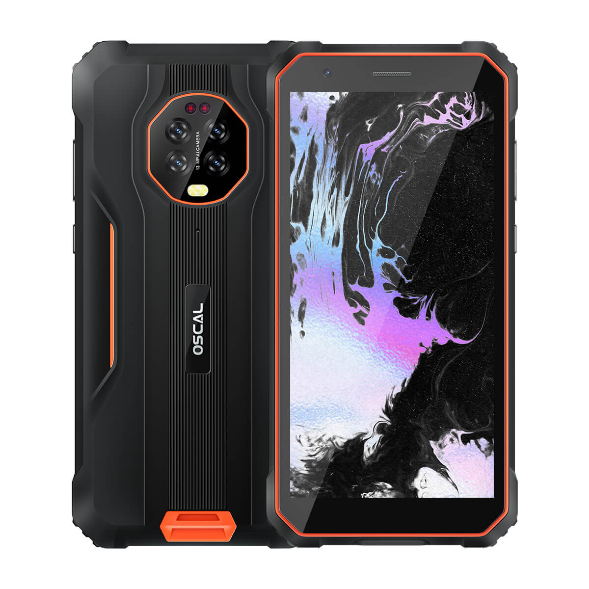 

Blackview OSCAL S60 Pro 5.7" 4+32GB 8.0MP IR Night-sight Camera 4G Ruggedized Cellphone 4GB+32GB / Orange