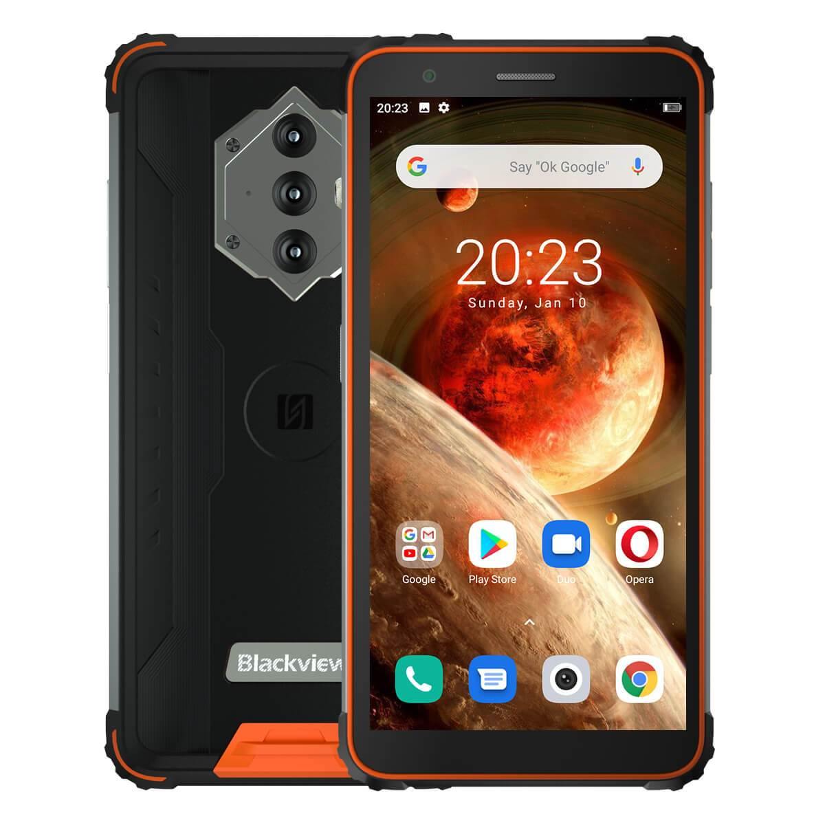 

Blackview BV6600 5.7" 4+64GB 8580mAh Military Grade 810G 4G Ruggedized Phone 4GB+64GB / Orange