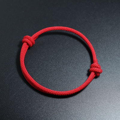 Black and Red String Hand Woven – braceletable