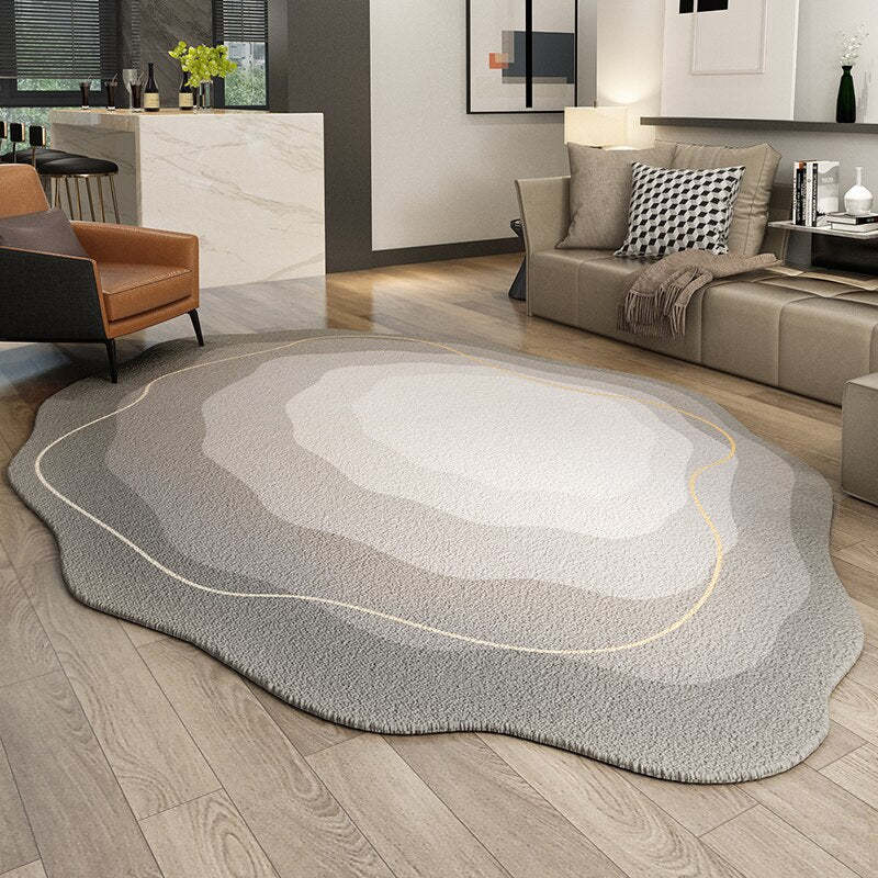Nordic Large Bedroom Non Slip Irregular Carpe Floor Rug