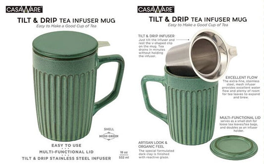 Mug With Tea Bag Holder - 3 Styles – Sativa