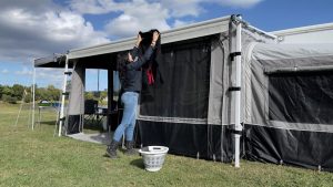 Caravan Awning Clothesline