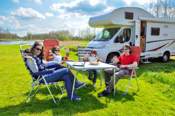 A road trip in your RV with your family & friends