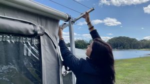 How to Install a Caravan Awning Clothesline