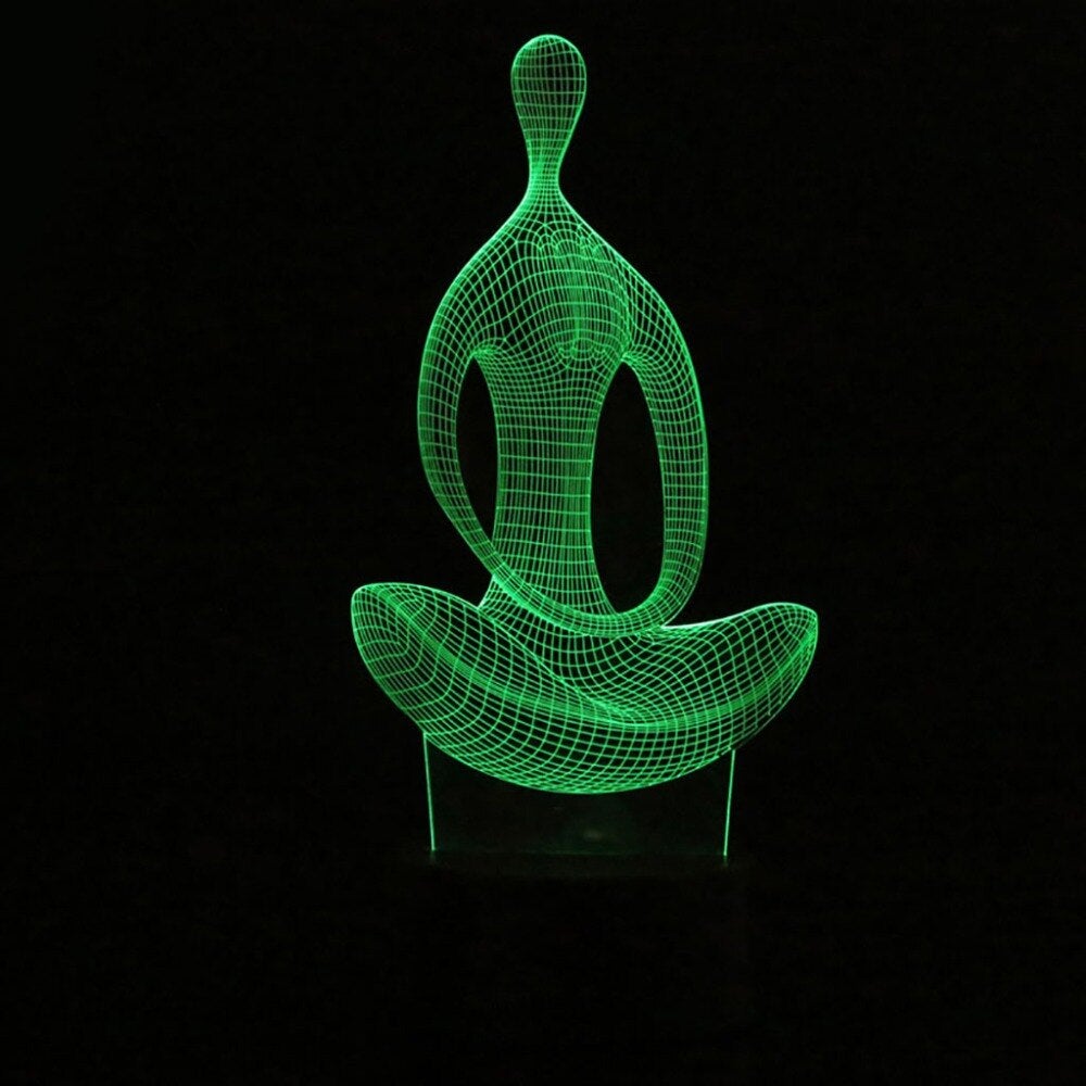 yoga 3d illusion lamp