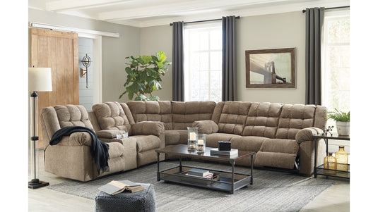 Workhorse 3-Piece Reclining Sectional