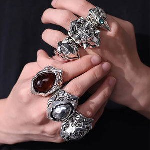 Gothic Punk Mechanical Ring - Gothicq