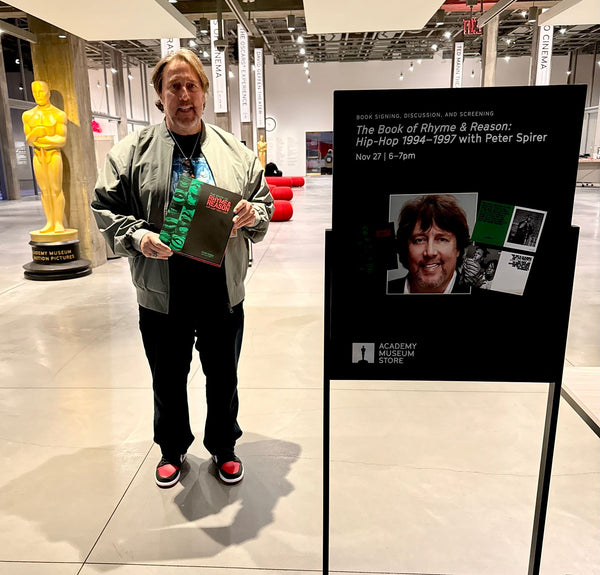 Director Peter Spirer at the entrance The Academy Museum of Motion Pictures in Los Angeles for the exclusive screening of “Rhyme & Reason” 11-27-2023