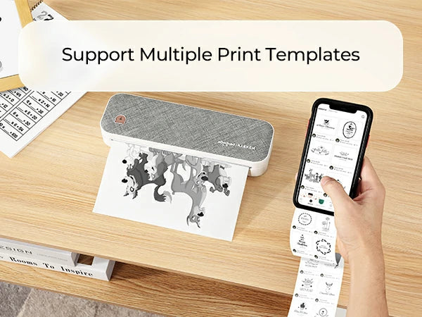 MUNBYN A4 thermal printer has the ability to print labels and stickers in a range of sizes.