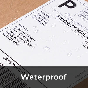MUNBYN shipping labels are waterproof, scratch-proof and oil-proof.