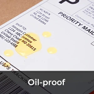 MUNBYN shipping labels are waterproof, scratch-proof and oil-proof.
