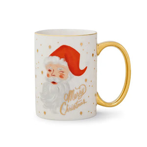 Winking Santa Claus Porcelain Mug - Ada & Lo 