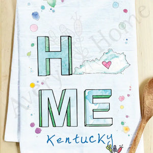 Home in Kentucky Customizable Kitchen Hand Towel - Ada & Lo 