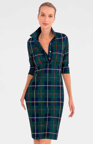 Everywhere Dress - Green Plaidly Cooper - Ada & Lo 