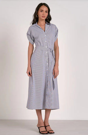Priscilla Button Down Midi Dress - Ada & Lo 