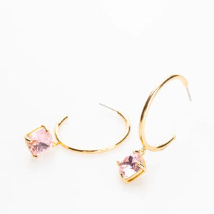 Light Rose Skylar Hoop - Ada & Lo 