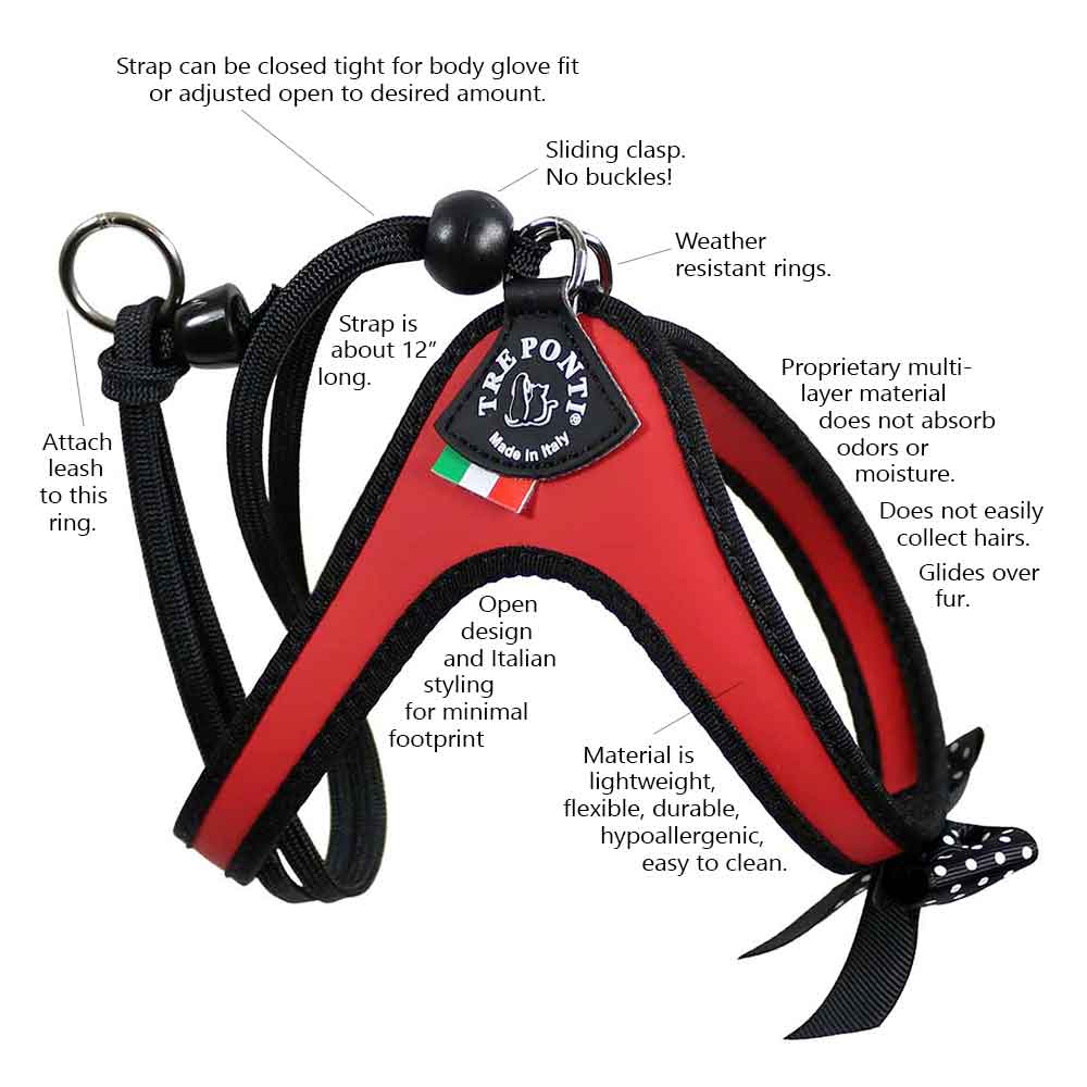 Tre Ponti Charisma Strap Harness Features