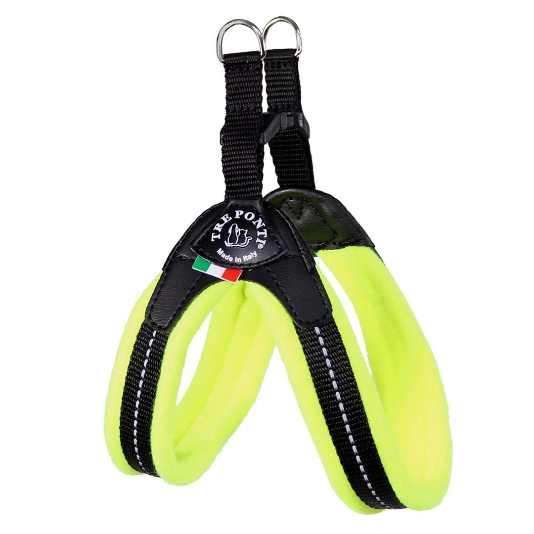 Tre Ponti Fleece Buckle Harness in yellow