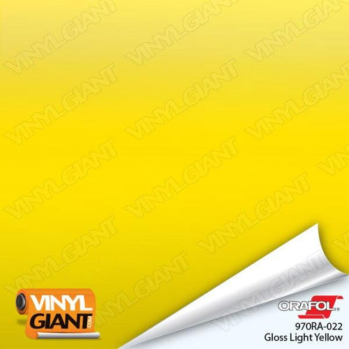 Orafol Gloss Light Yellow Vinyl Wrap