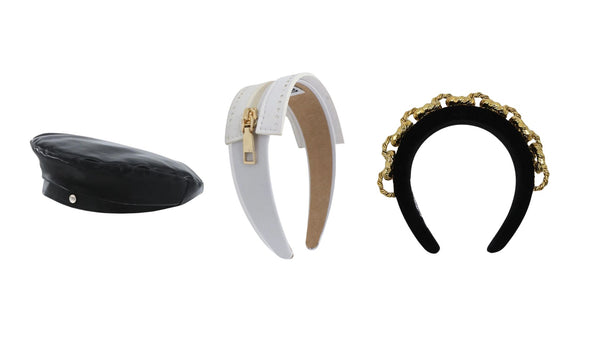 black and white headpieces for autumn racing carnival