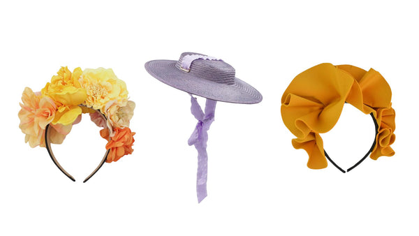 bright and relaxed headpieces for autumn racing carnival