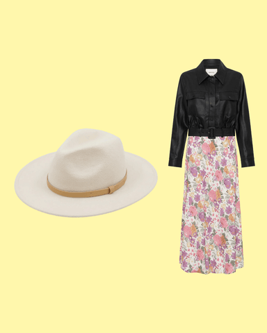 country glam outfit florals