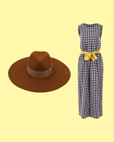 country glam outfit gingham