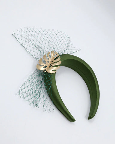 safari headband in gree