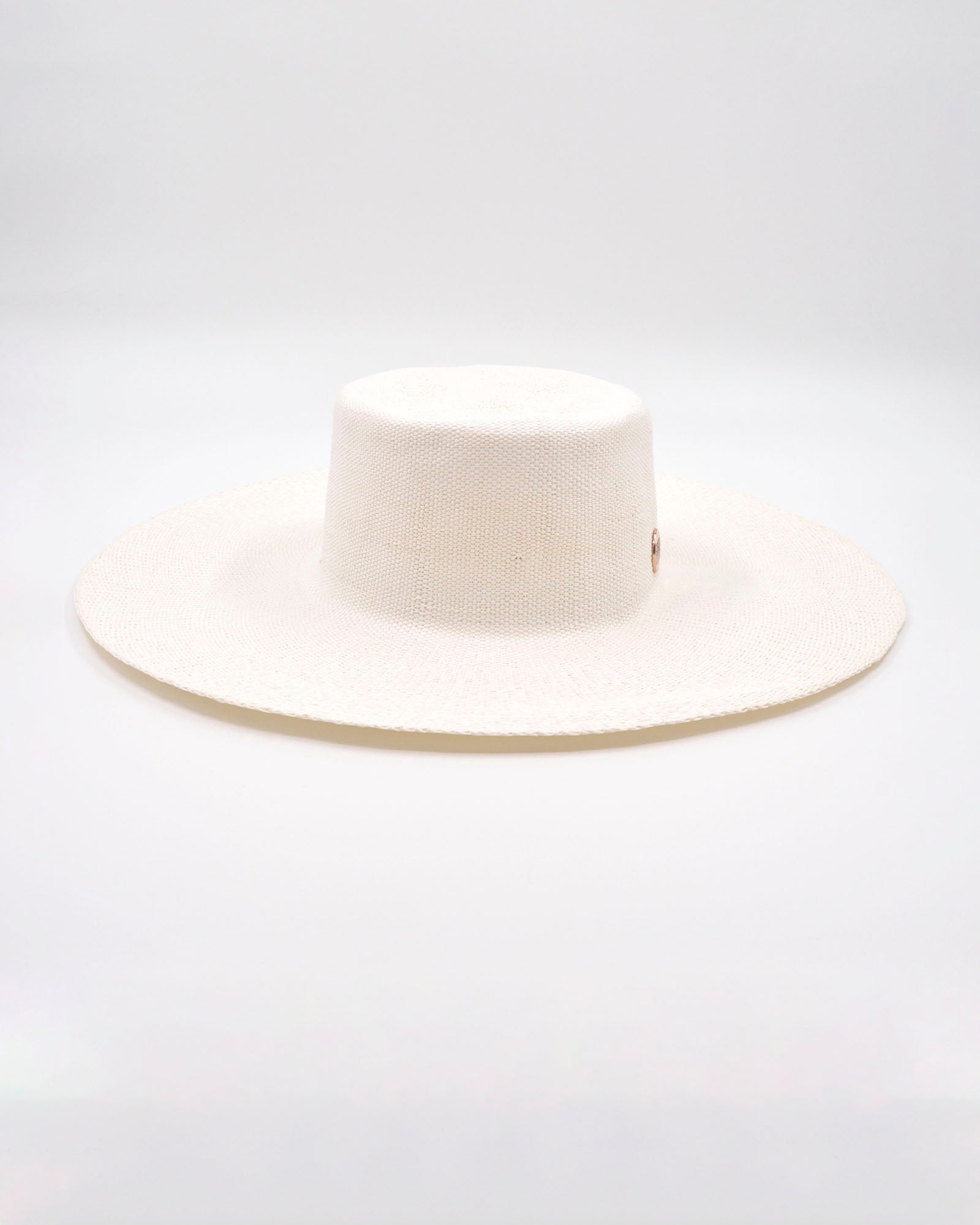 wide brim white fedora