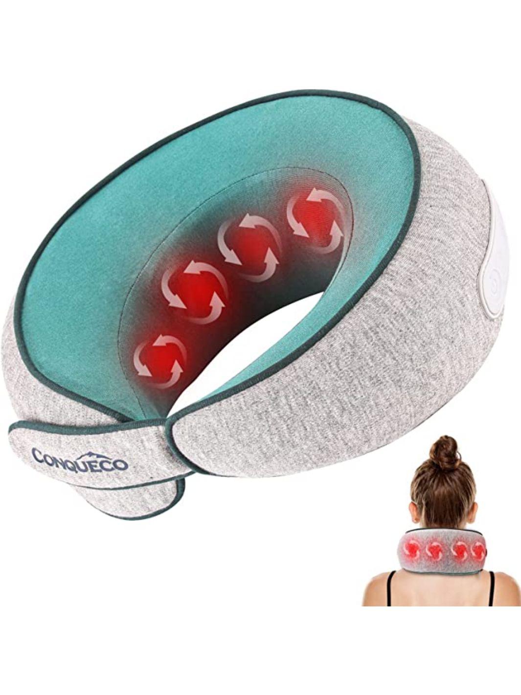 Electric Neck Massager With Heat Vibration 3D Kneading Shiatsu Massage U  Shaped Pillow For Shoulder Cervical Pain Relief Fatigue – TrendyAtmosphere