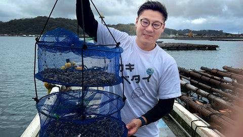 牡蠣若手の会　牡蠣　子供　徳島　糸島　牡蠣