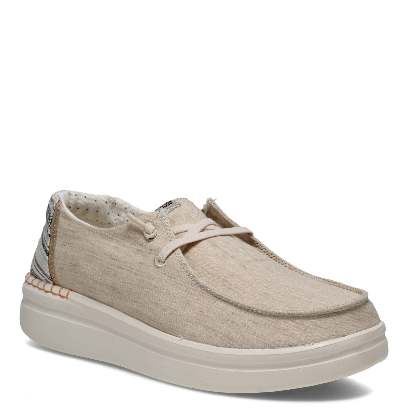 Dude Wendy Chambray Aloe Women's Slip On Canvas Relaxed Fit Shoes