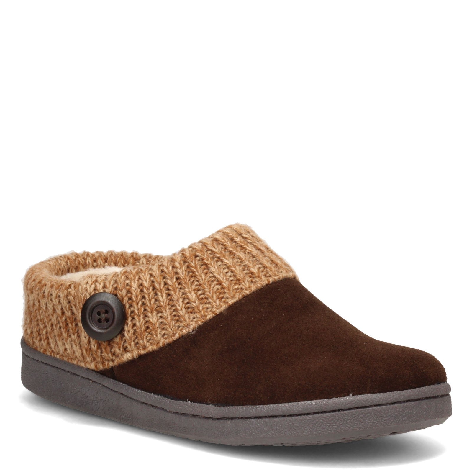 Clarks Women's Suede Bowknot Moccasin Indoor/Outdoor Slippers with Faux Fur  Lining (9 M US, Cognac) - Walmart.com