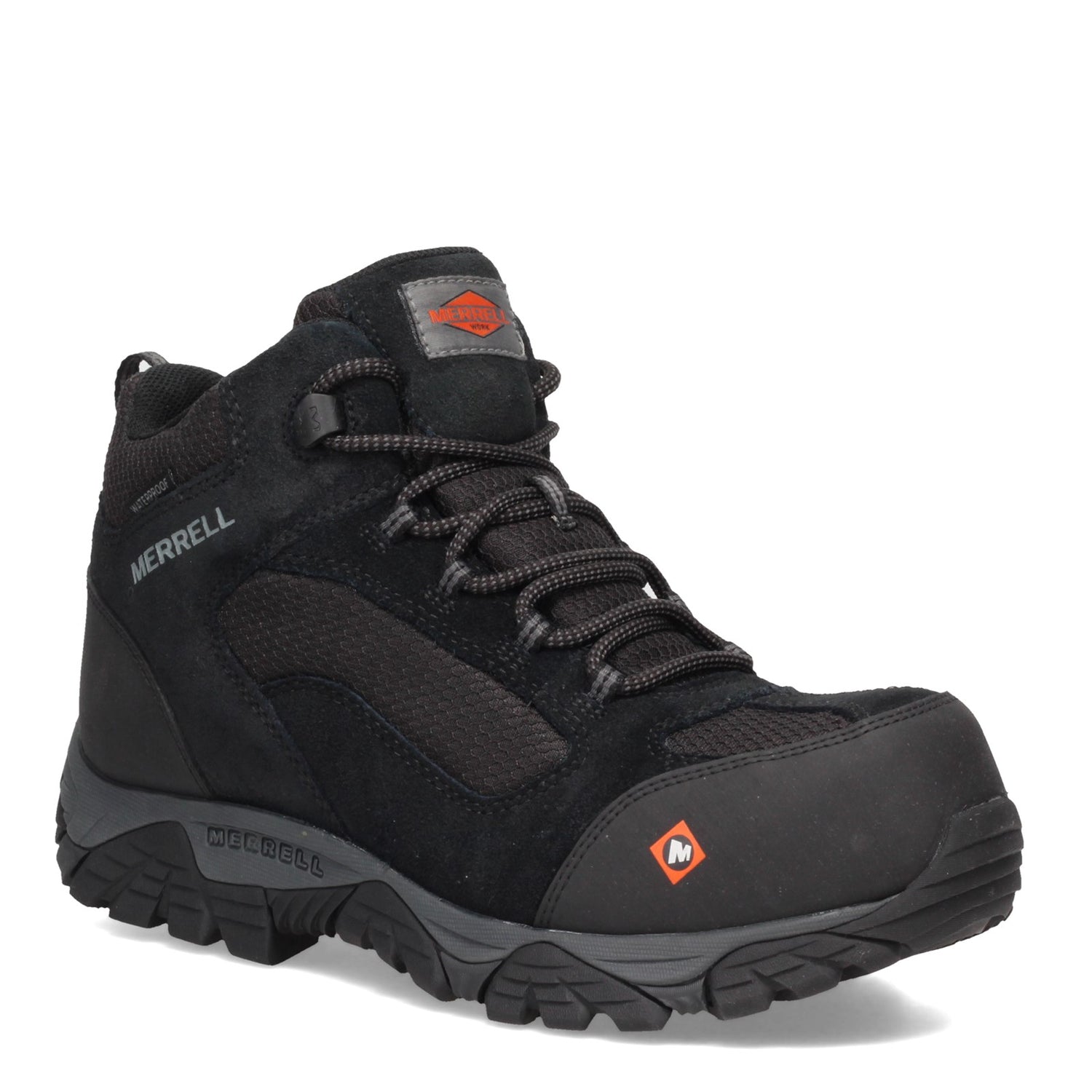 Men's Merrell, Moab Onset Mid Waterproof Comp Toe Work Boot – Peltz Shoes