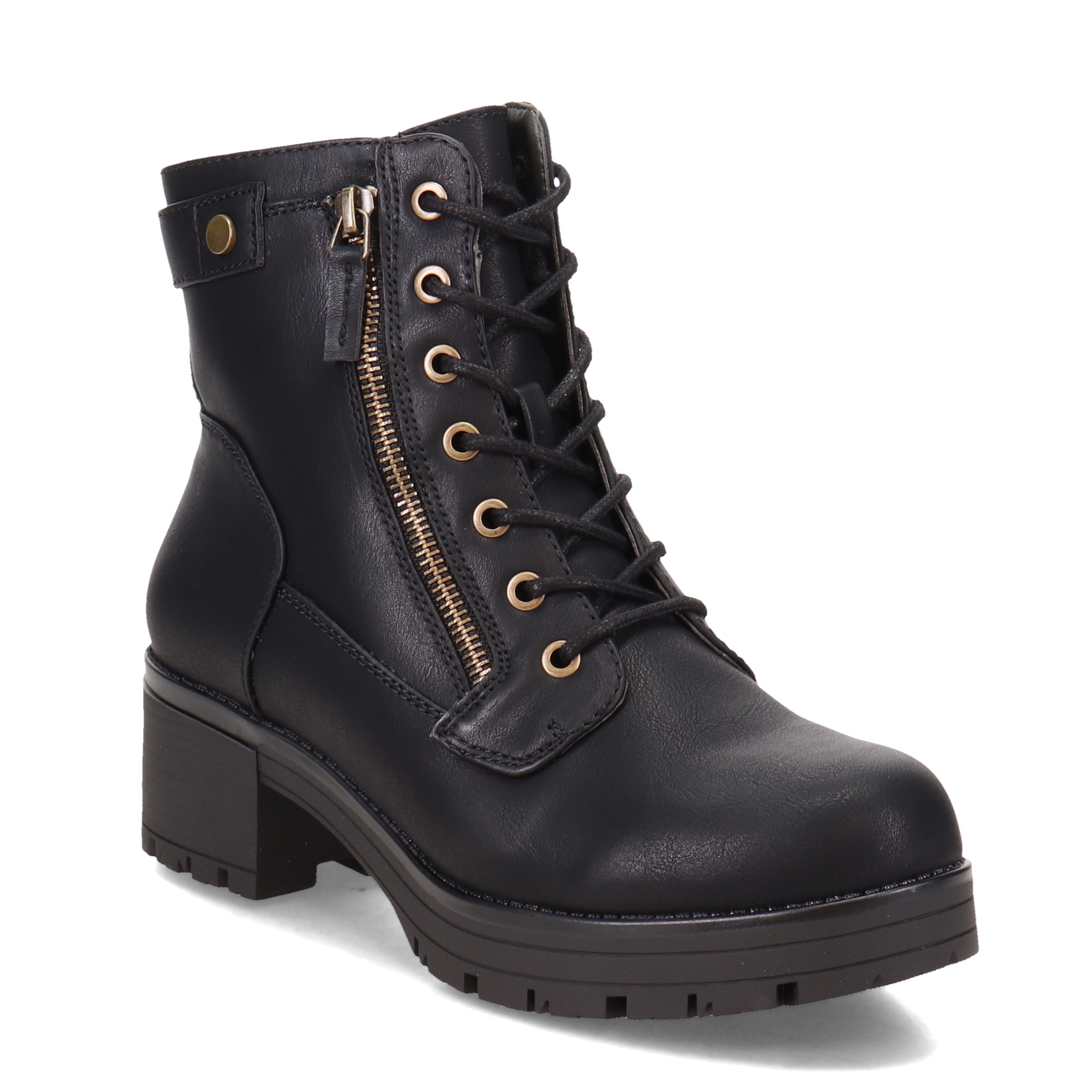 Women's Black Leather Rya Boots