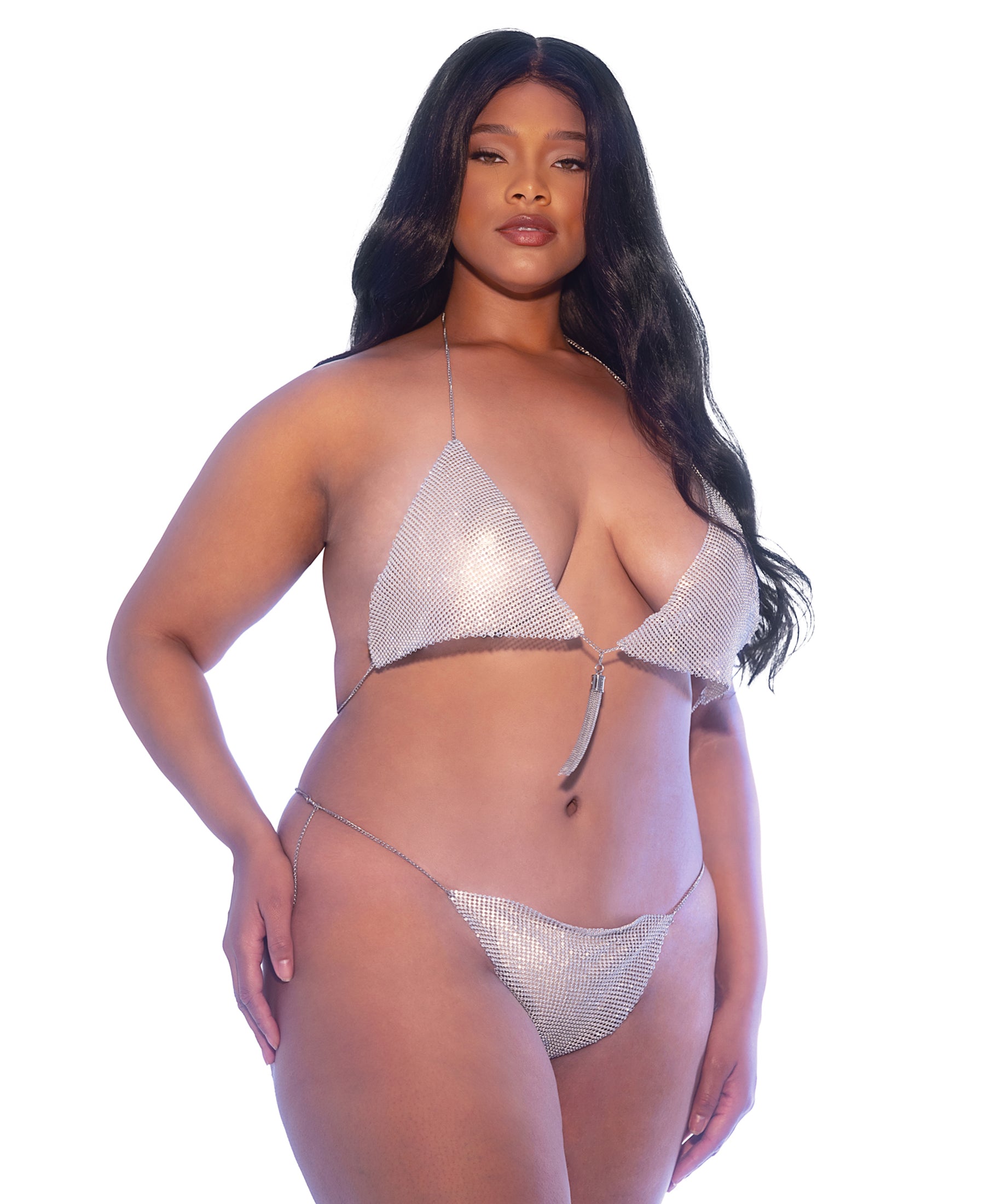 Miami 2pc Crystal Short Set