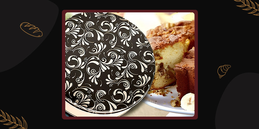 Traditional Cinnamon Walnut Cake in a Dazzling Gift Tin