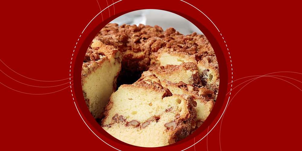 Traditional Cinnamon Walnut Coffee Cake