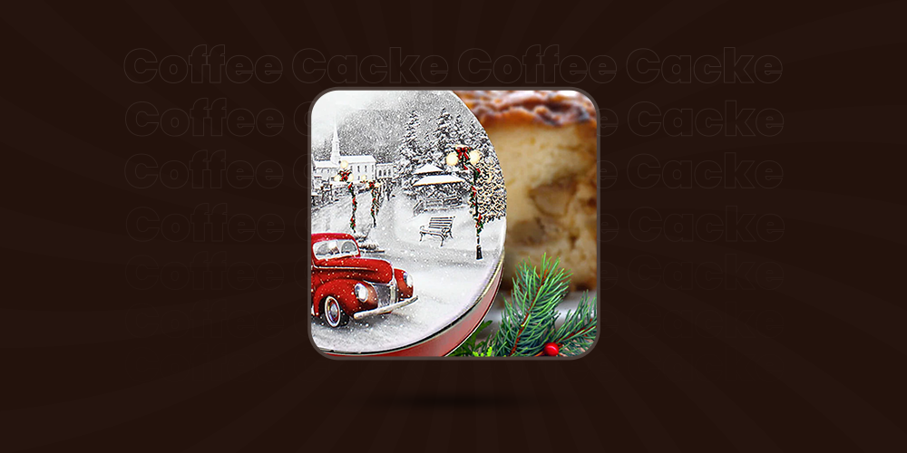 Best Selling My Grandma's Cinnamon Walnut Coffee Cake in a Festive Holiday Gift Tin