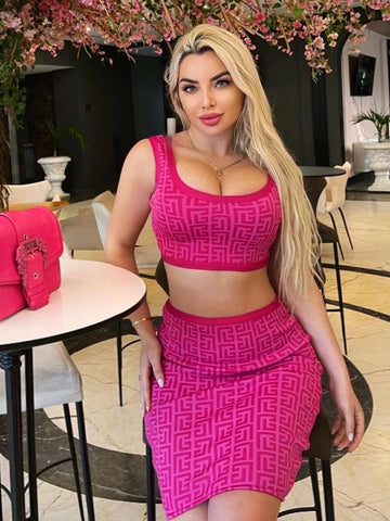 pink-two-piece-bandage-skirt-and-crop-top-set