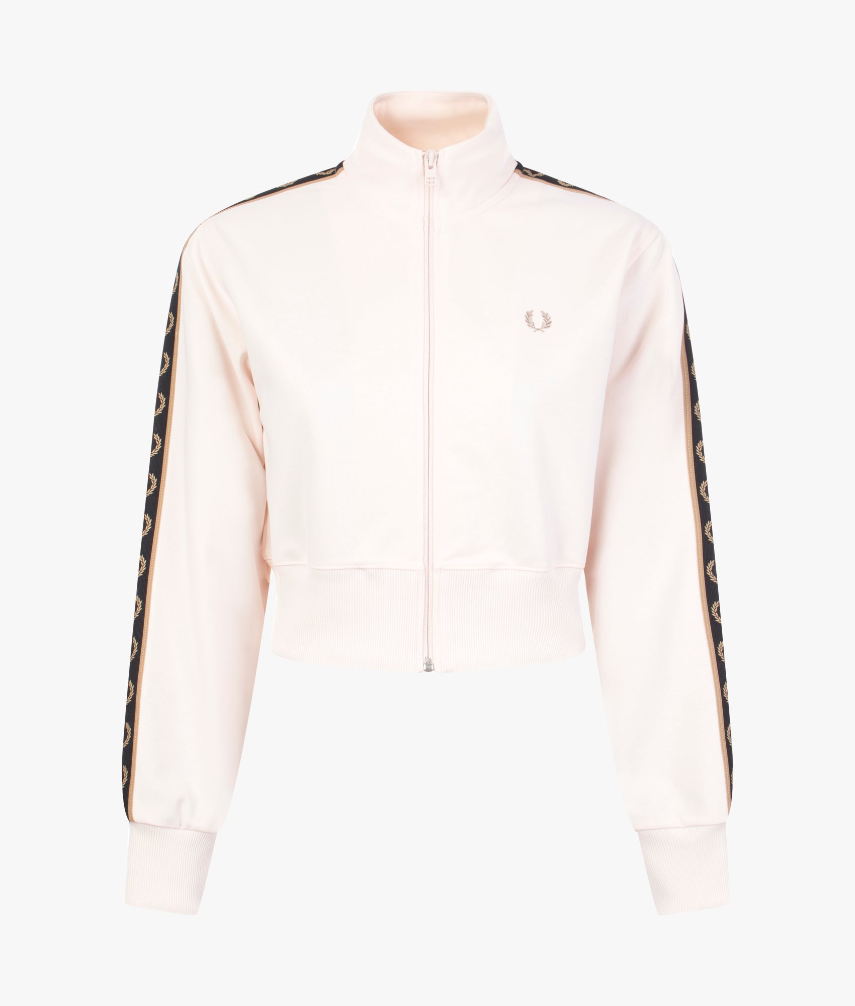 Fred Perry | Cropped taped track jacket in silky peach | EQVVS Womens