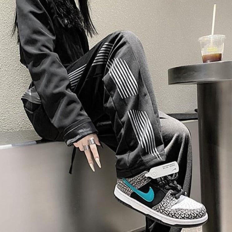Harajuku Black Wide Pants