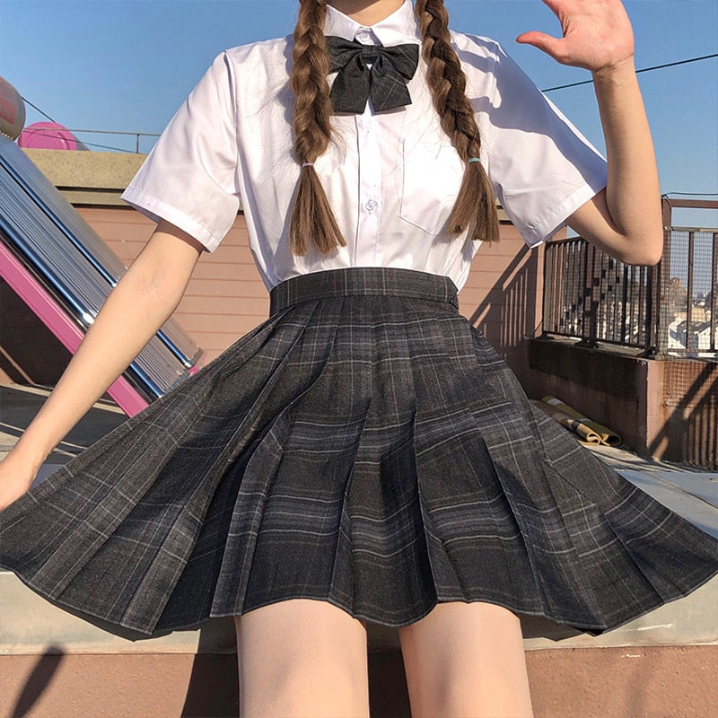 School Girl Uniform Pleated Skirt