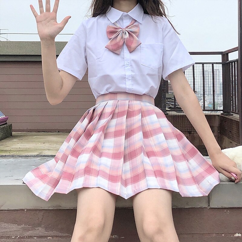 School Girl Uniform Pleated Skirt